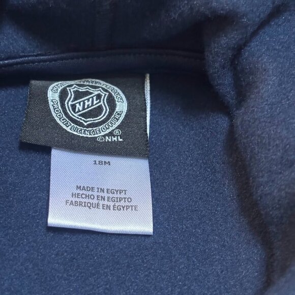 Nashville Predators Navy Team Lock Up Pullover Hoodie, Toodler - Picture 2 of 6